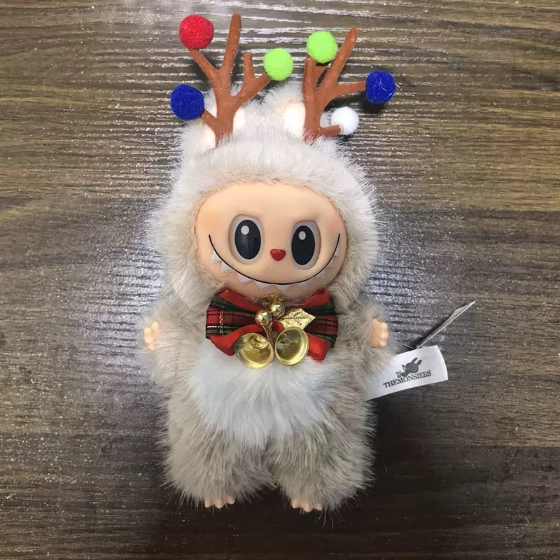labubu doll V1 V2 V3 Monsters labubu Into Energy Series Blind Box Christmas present clothes Doll Keychain Decor Gift halloween