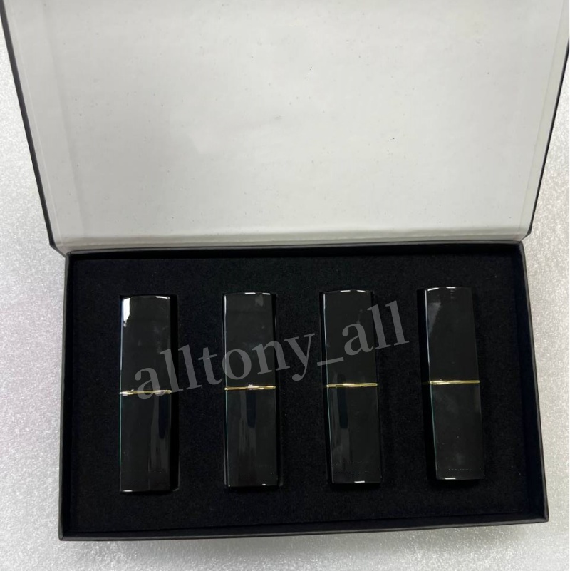 Hot Makeup Professional Lip Makeup Matte lipstick set 4 colors Lips cosmetic black tube 4pcs/kit
