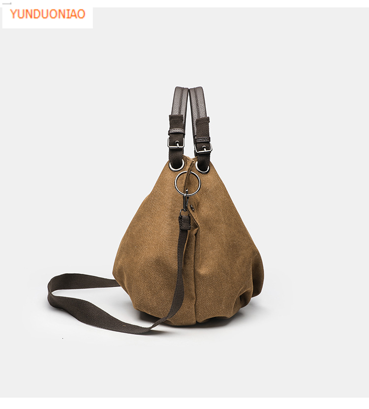 Autumn and winter new designer bags retro style women's luxury handbags versatile commuting bags large capacity canvas bags learning