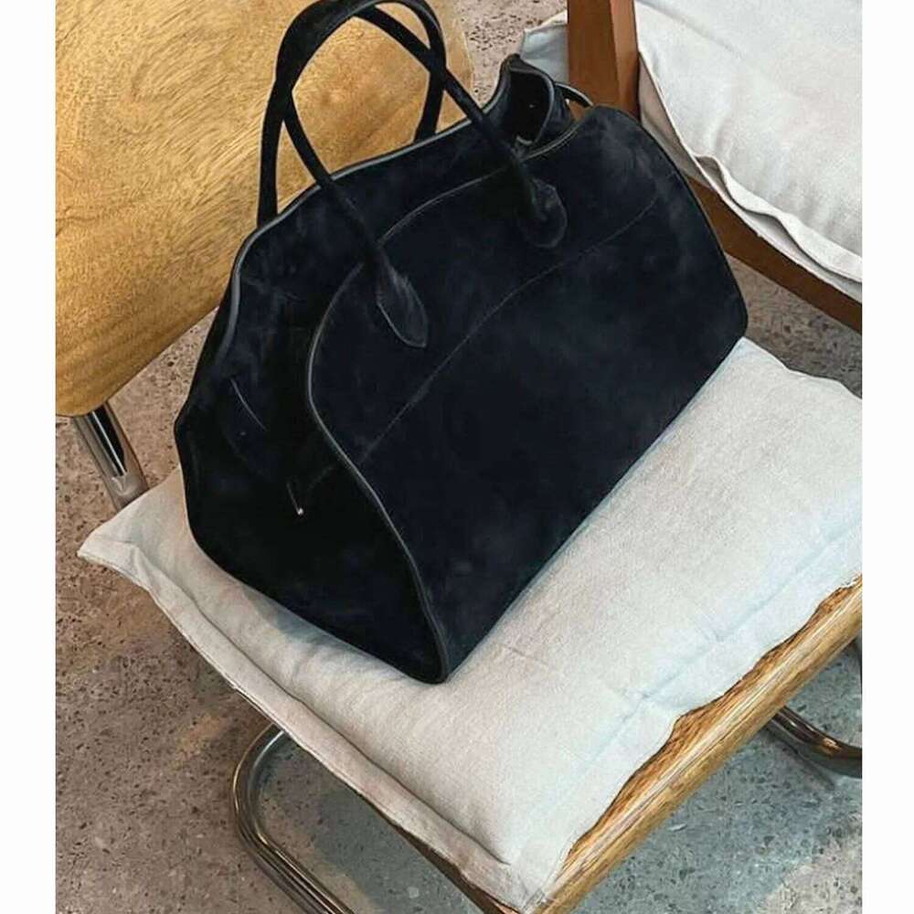 Margaux Casual S Quality Tote Cowhide Classical Fashion Shoulder Bag Soft Leather Large Capacity Suede Handbag