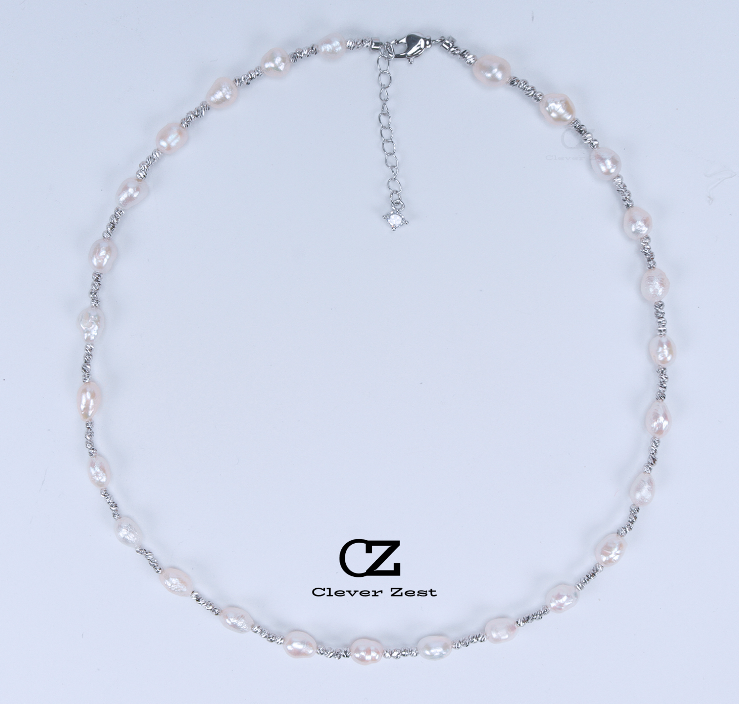 Natural White Baroque Pearl Necklace 14K Gold-Filled Fashion Versatile and Trendy Anniversary Gift Bestie Gift