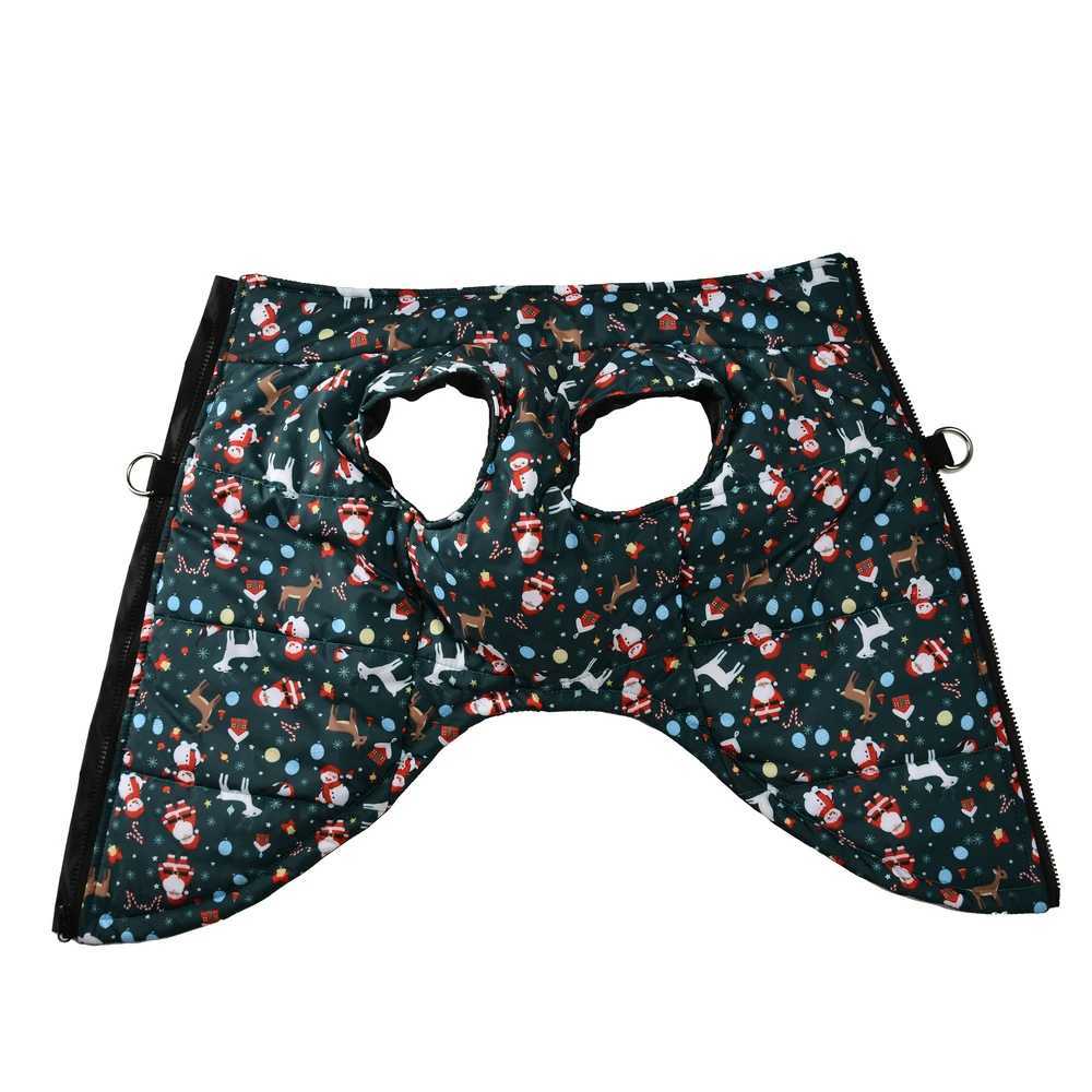 Waterproof Pet Jacket For Christmas Winter Warm Dog Coat For Small Medium Dogs New Year Santa Claus Print Pets Bulldog OutfitsW251017