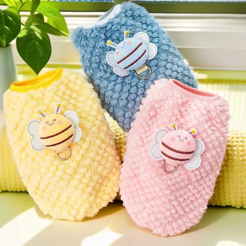 New Popular Puppy Cat Dog Pet Autumn and Winter Clothes Supplies Bee TeddyPomeranian British Shorthair UniversalW251017