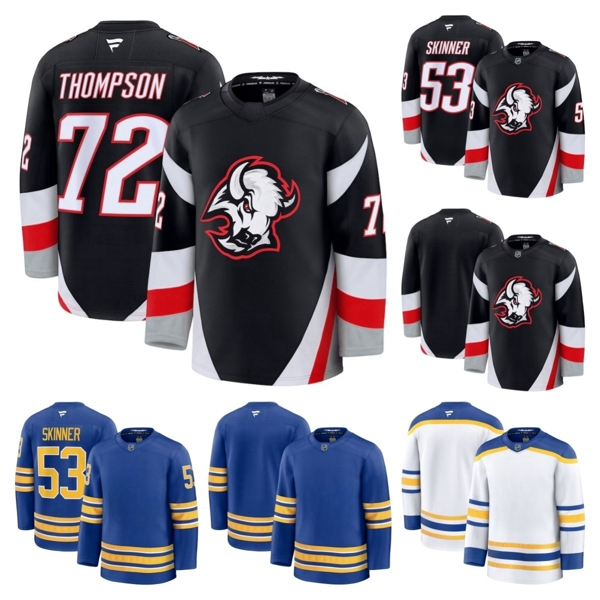 Sabres Jersey Hockey Alex Tuch Tage Thompson Rasmus Dahlin Jack Quinn Ryan Johnson Peyton Krebs Bowen Byram Josh Dunne Conor Timmins Josh Norris Mattias Samuelsson