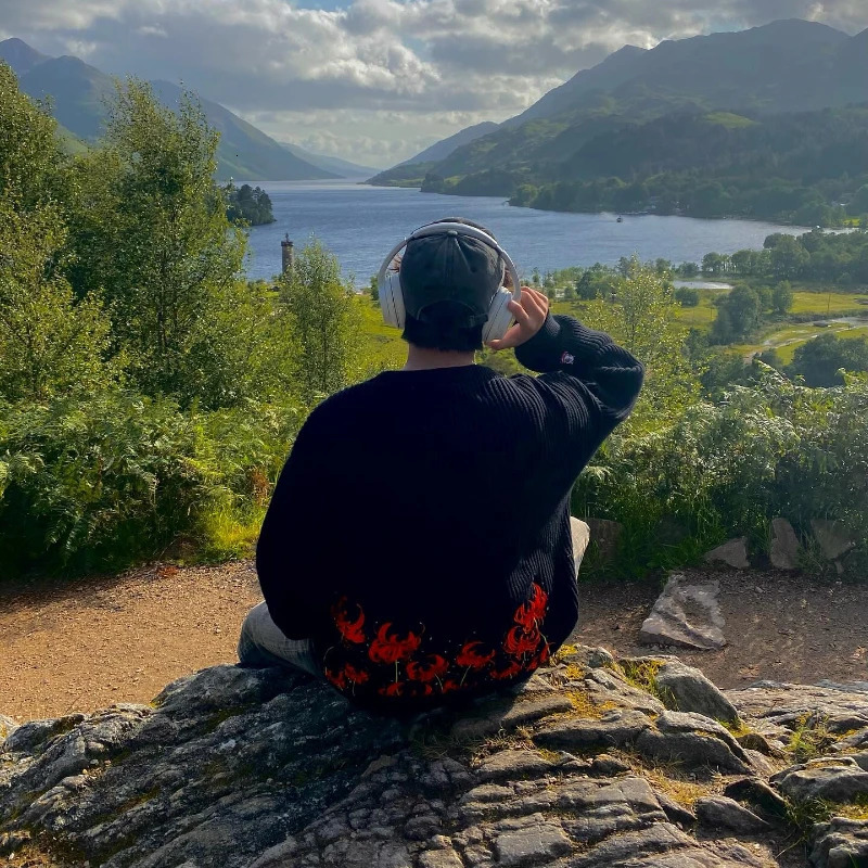 Y2K Harajuku Retro Sweater Gothic Red Spider Lily Embroidery Unisex Loose Round Neck Casual Clothing Stylish Hip Hop Pullover 251017