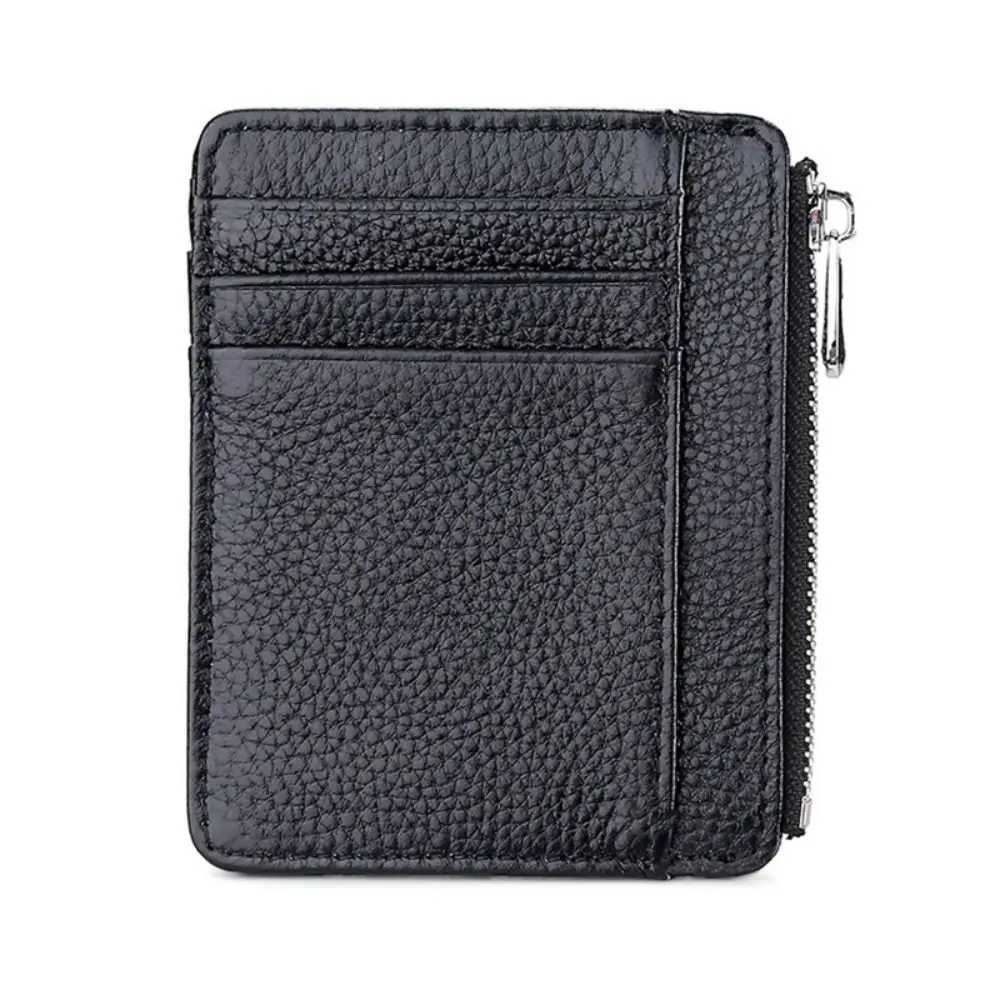 Multicard Slot Card Case Universal Genuine Leather Simple ID Package Ultra Thin Card Holder Men WomenW251017
