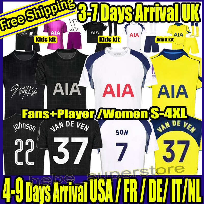25 26 SON EZE RICHARLISON FINAL Soccer Jerseys Limited Edition Kudus 2025 2026 AWAY black Football shirt VICARIO KULUSEVSKI SOLANKE Johnson third yellow Men KIDS kit