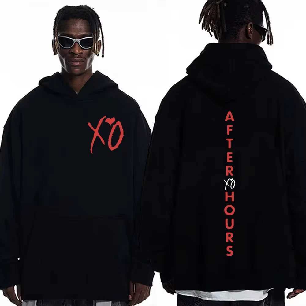 The XO MUsic Album Print Hoodie Men Women Streetwear Fashion Oversized Pullover Hip Hop Vintage New Hooded Sweatshirt Z251017