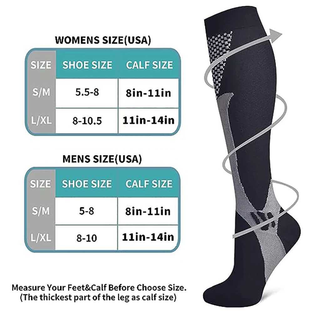 Mens Sports Compression Socks Varicose Veins Cycling Socks Nursing Running Compression Socks Nurse Outdoor Natural Hiking C251017