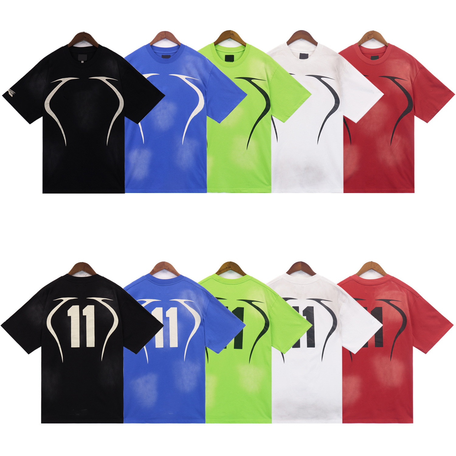 Mens T shirt designer summer short sleeve tshirts womens Graffiti Tee Print Loose High Street Shorts