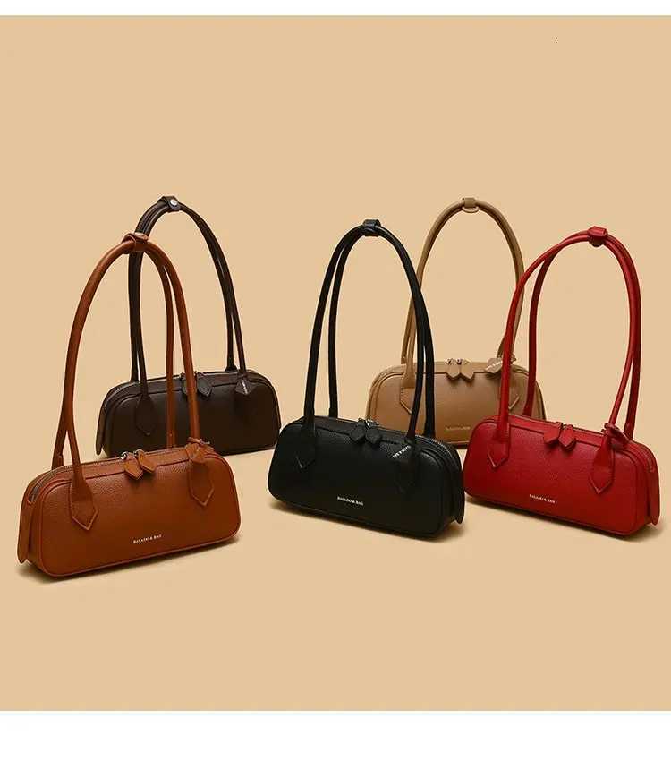 Trendy 2025 PU Shoder Bag Wens Zippered Messenger Purse with DoubleStihed Sewing Lightweight Durable for Daily Use1 D251017