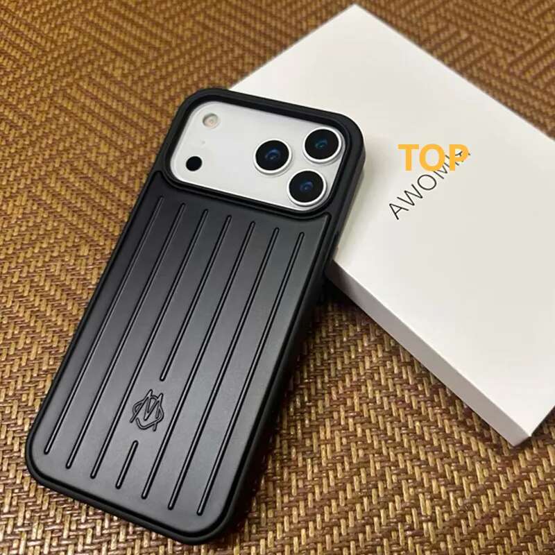 RIM Sier Phone Suitcase Designer Case for Apple iPhone 17 Pro Max 16 15 14 13 Polycarbonate Aluminum Alloy MagSafe Cover Coque Funda Titanium