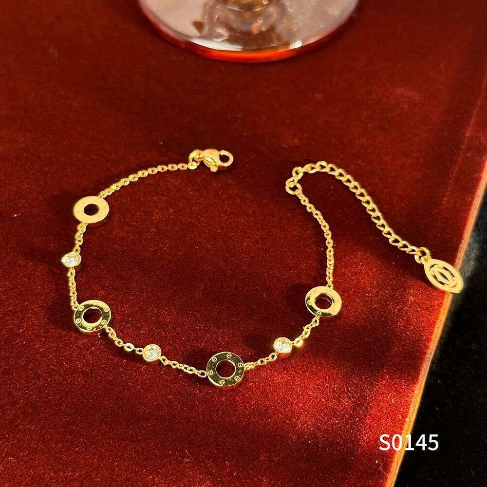 Full Titanium Steel Elegant Round Nail Bracelet Ins Light Niche High-end Accessories Direct ddmypluto