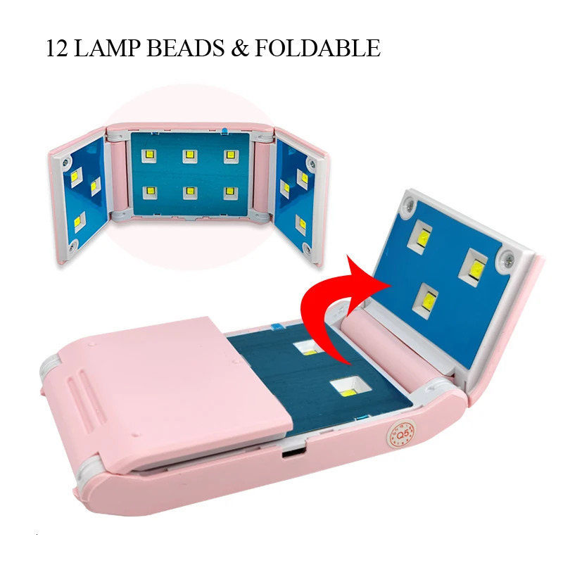 CHUNSHU Portable 24W Nail Dryer Machine Mini USB Cable Home Use Nail lamp Drying UV Gel Polish With 60120S Timer Nail Art Tools 251014