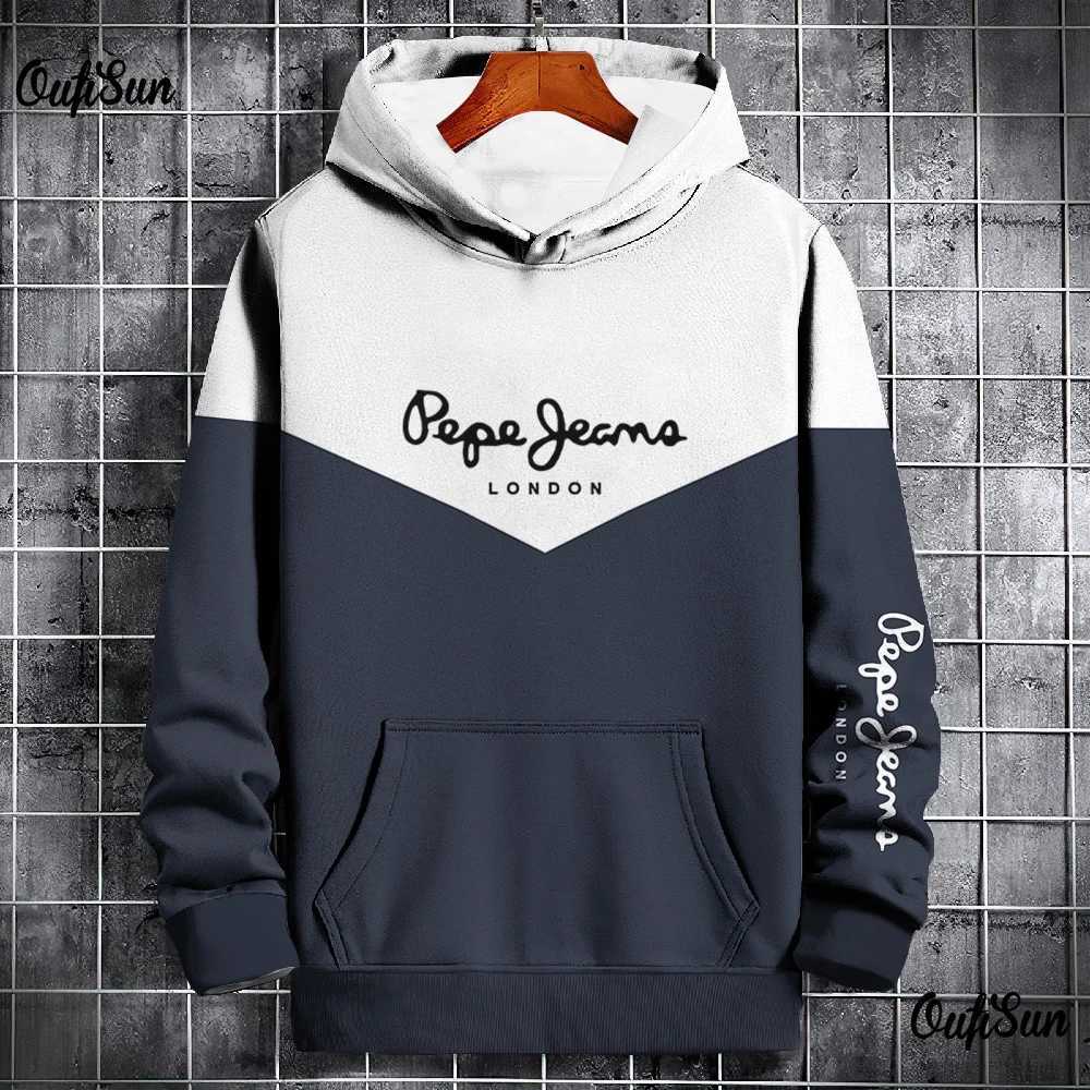 Autumn and Winter Casual Mens Hoodies Funny Splice 3D Print Sweatshirts Outdoor Sports Pullover Fashion Trend y2k Clothes Tops Z251017