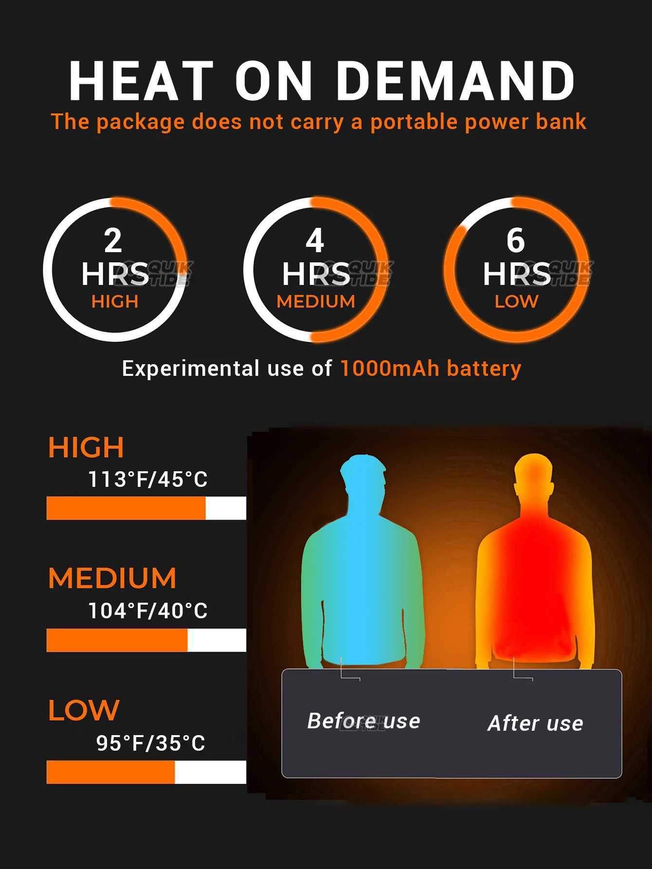 Intelligent Heating Pant 18Heating Zones 2Switches 3Speed Adjustable Suitable for Outdoor Activities Indoor Work Hiking H251017