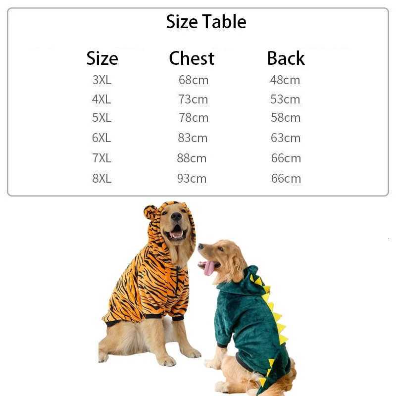 Pet Clothes for Medium Large Dogs Dog Pajama Coat Dog Hoody Winter Warm Fleece Golden Retriever Labrador Dogs Clothes CostumeW251017