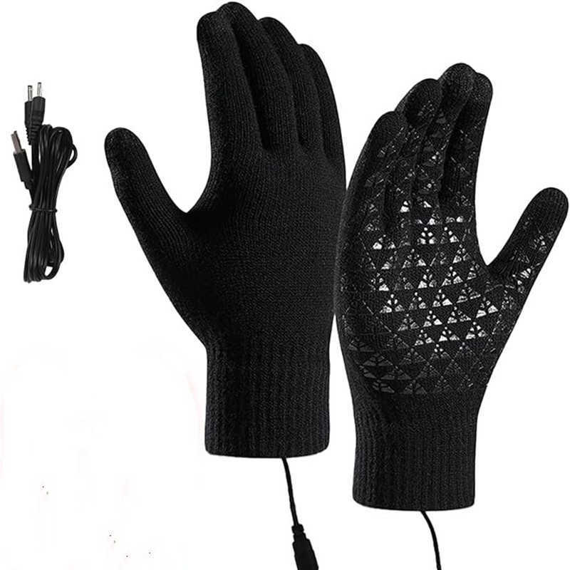 Usb Gloves Usb Electric Heating Gloves Winter Warm Temperature Control Touch Screen Office Outdoor Skiing Cycling Antislip H251017