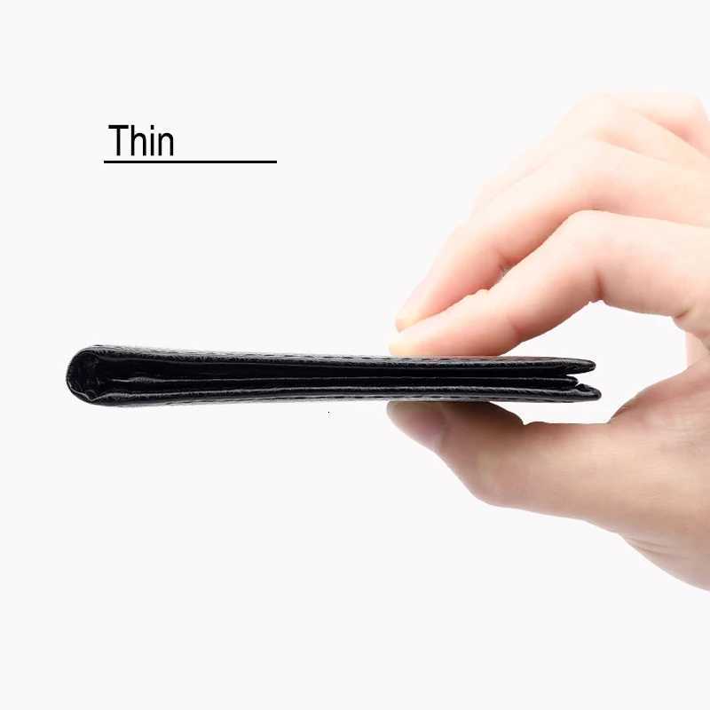 YUECIMIE Black Carbon Fiber Thin Credit Card Holder Slim RFID Wallets Pu Leather Driver License Cover Holder For Men Card WalletW251017