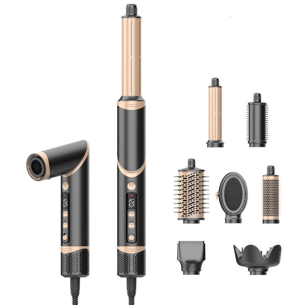 High-Speed All-In-One Set Foldable Multi-Function Head Replacement Comb Negative Ion Hair Dryer