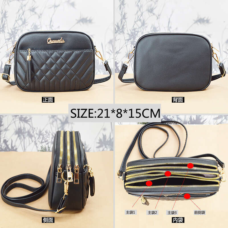 Bags Women's Textured 2025 Summer New Fashion Versatile Small Square Niche Ladies Shoulder Crossbody Bag,designer bag Luxury Bag bag tote bag