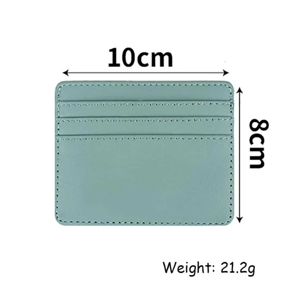 Ultrathin Leather Mini Wallet Slim Bank Credit Card Holder Mens Business Small ID Case for Women Purse 4 Slots CardholderW251017