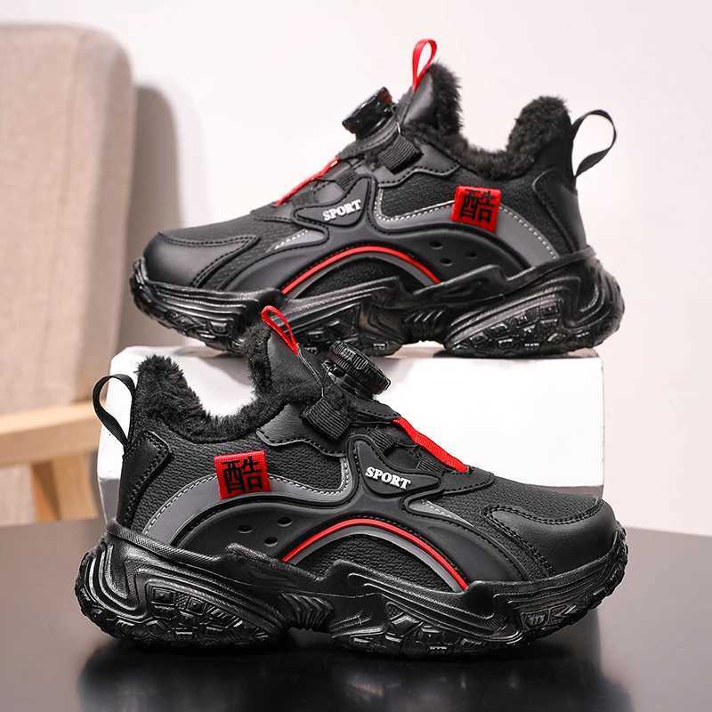 Children Cotton Shoes Boy Plush Sneaker Black Platform Chunky Kids Casual Sports Shoes Luxury Winter Warm Boy Origin SneakerT251017