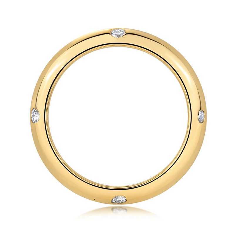 Nabest Gold Plated 925 Sterling Silver Engagement Wedding Rings GRA Certificate VVS D Color Moissanite Women Lab Diamond RingW251017