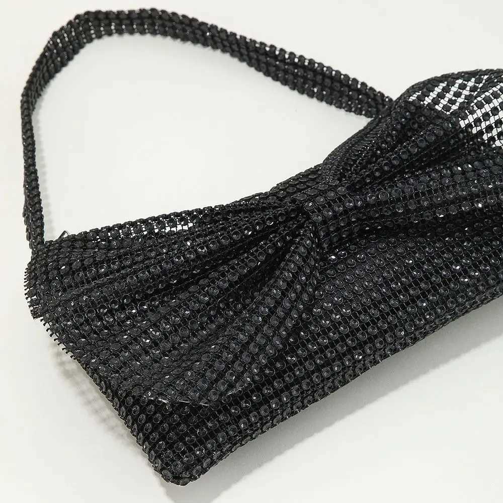 Elegant Circular Evening Bag Rhinestone Bow knot Banquet Clutch Decorate Sparkling Handbags Women Female Z251017