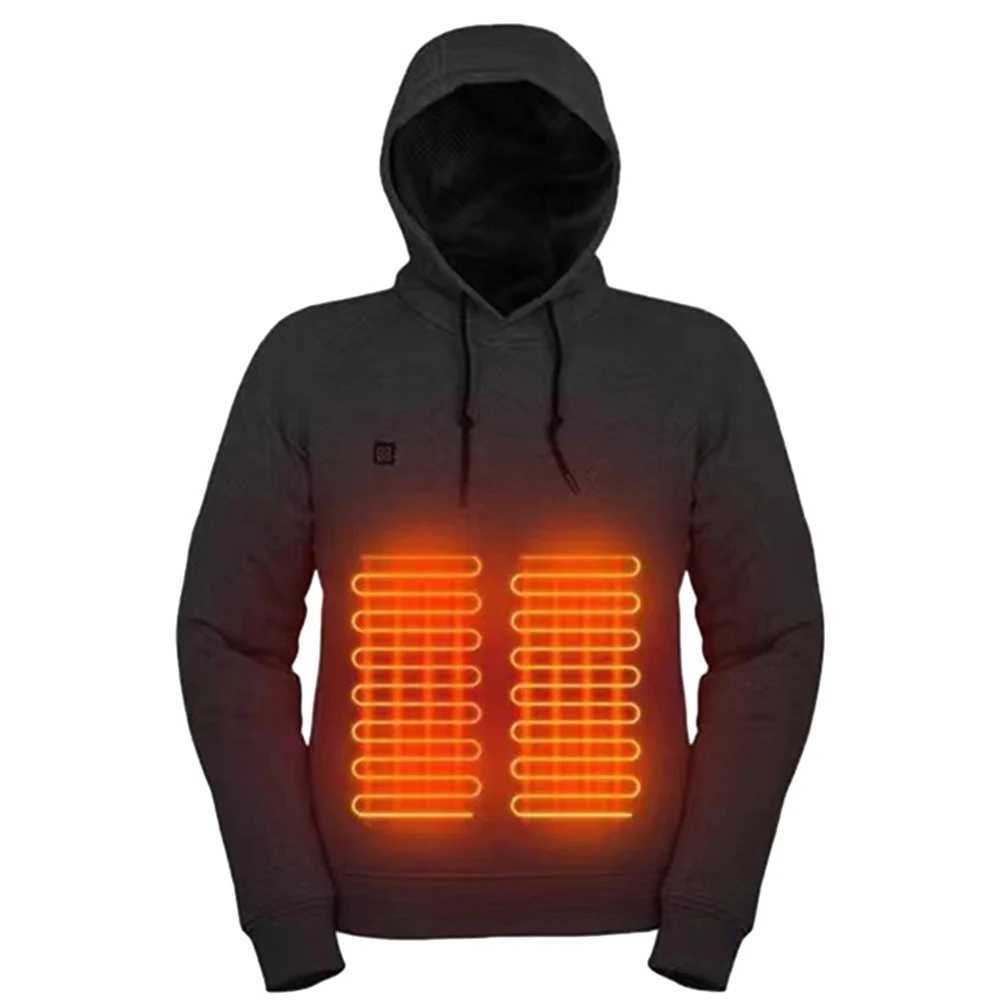 Men Women Harajuku Sweatshirts Cozy USB Rechargeable 5 Heating Zones 3 Heat Levels Lightweight Heating Jacket H251017