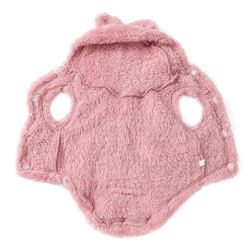 Soft Pet Hooded Jacket Sweater Winter Warm Fleece Puppy Clothes For Small Dogs Cats Cozy Cute Ear Chihuahua Yorkshire CostumesW251017