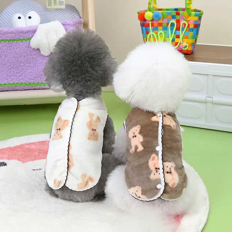 Pet Plush Jumpsuit Autumn Winter Dog Clothes for Small Dog Clothes Warm Velvet Sweet Kitten Puppy Cute Pullover ChihuahuaW251017
