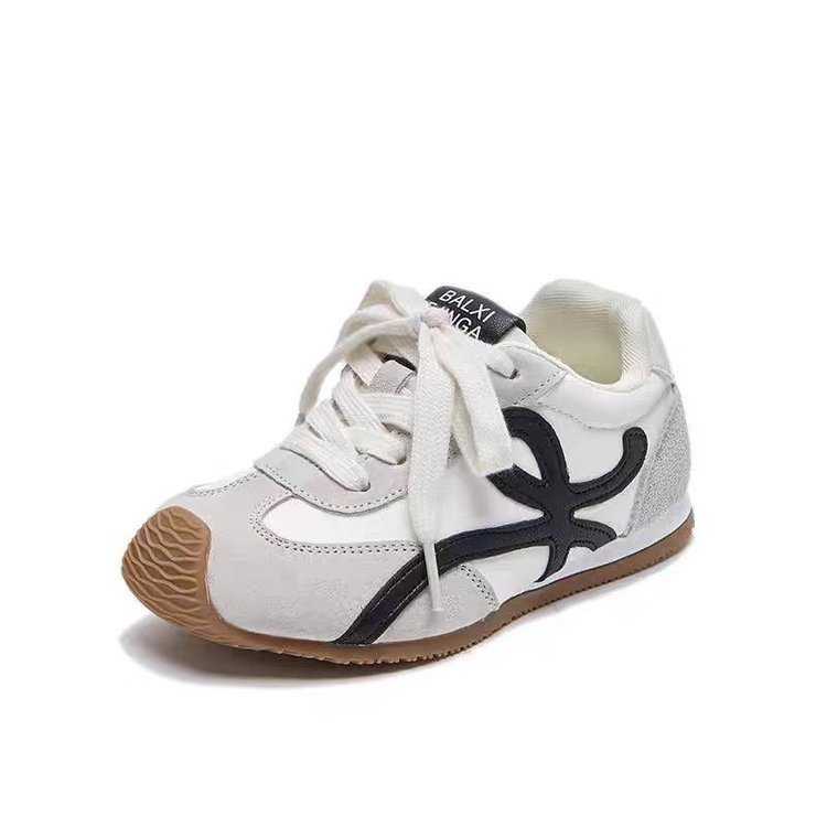 Childrens Forrest Gump shoes 2025 spring new sports shoes breathable real soft leather mens shoes anti slip trendy brand girls shoes W251017