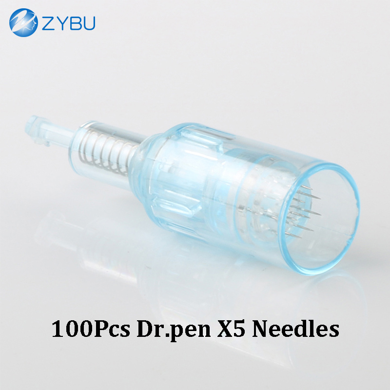 Dr.pen Ultima X5 Cartridges 100PCS Screw Needles 9 12 24 36 42 PIN Nano Round 5D Silicon 3D Dermapen Tips Disposable Replacement Derma Pen Parts MTS H