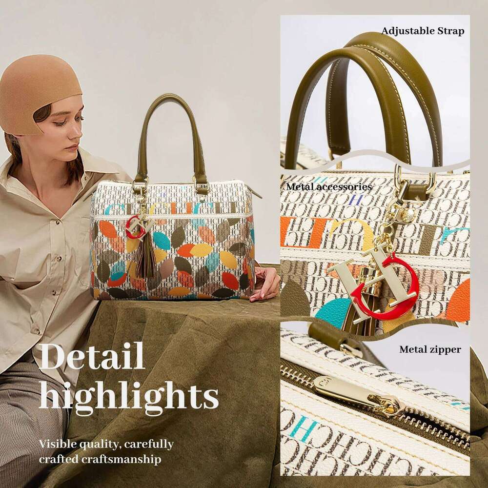 Jacquard Colorful Commuting Crossbody Bag Fashionable and Design Spring 2024 New Women's Handbag