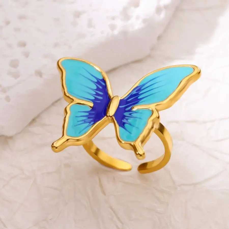 Zircon Sunflower Open Rings For Women Men Gold Color Stainless Steel Ring Wedding Luxury Jewelry Party Gifts bijoux femmesW251017