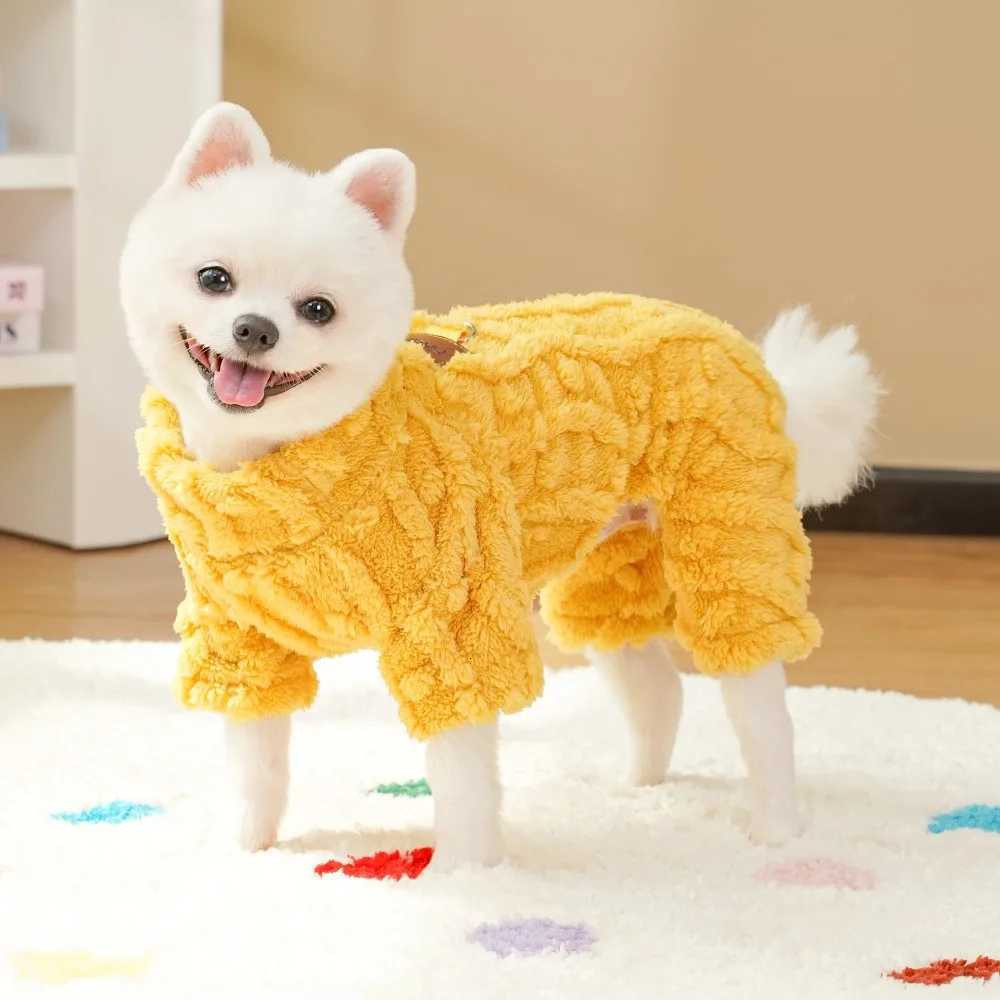 Winter Dog Sweater Warm Plush Dog Clothes for Small Medium Dogs Cats Soft Puppy Coat Jacket Chihuahua Teddy Costums Dog SuppliesW251017