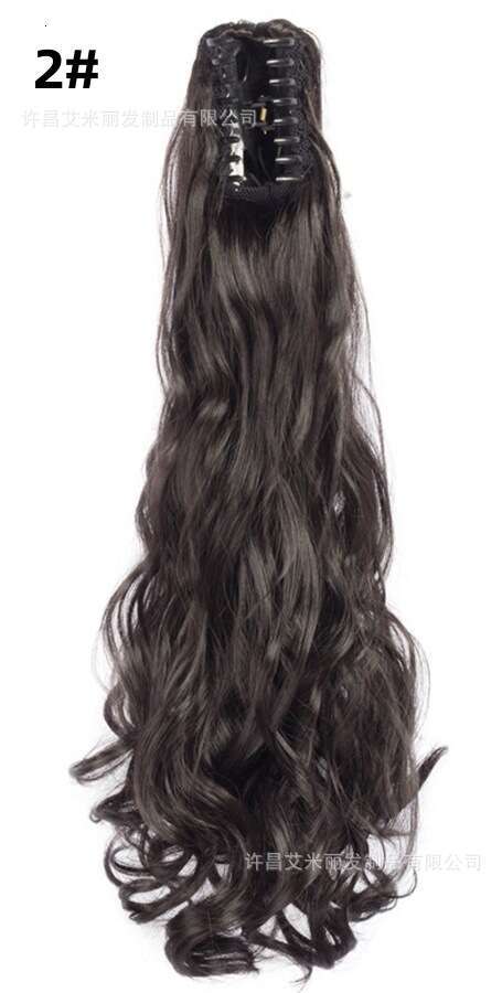Long Curly Wavy Curl Large Claw Clip Ponytail Hair