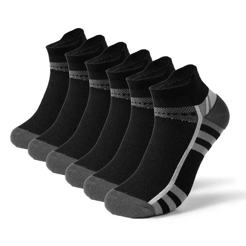 High Quality 6 Pairs Mens Sports Socks Casual Breathable Comfortable Running Man Socks New Plus size EU3946 C251017