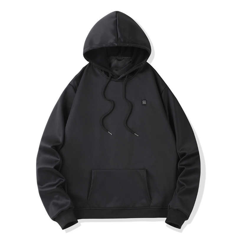 Mens Usb Heated Hoodie for Warmth and Casual Wear Electric Heating Hooded Heating Sleeve Hoodie for Heat and Clothing H251017