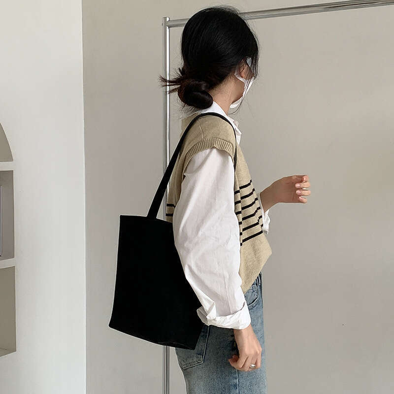 High-End Niche Suede Women's Commuter Large Capacity Shoulder Autumn New Bucket Bag B5