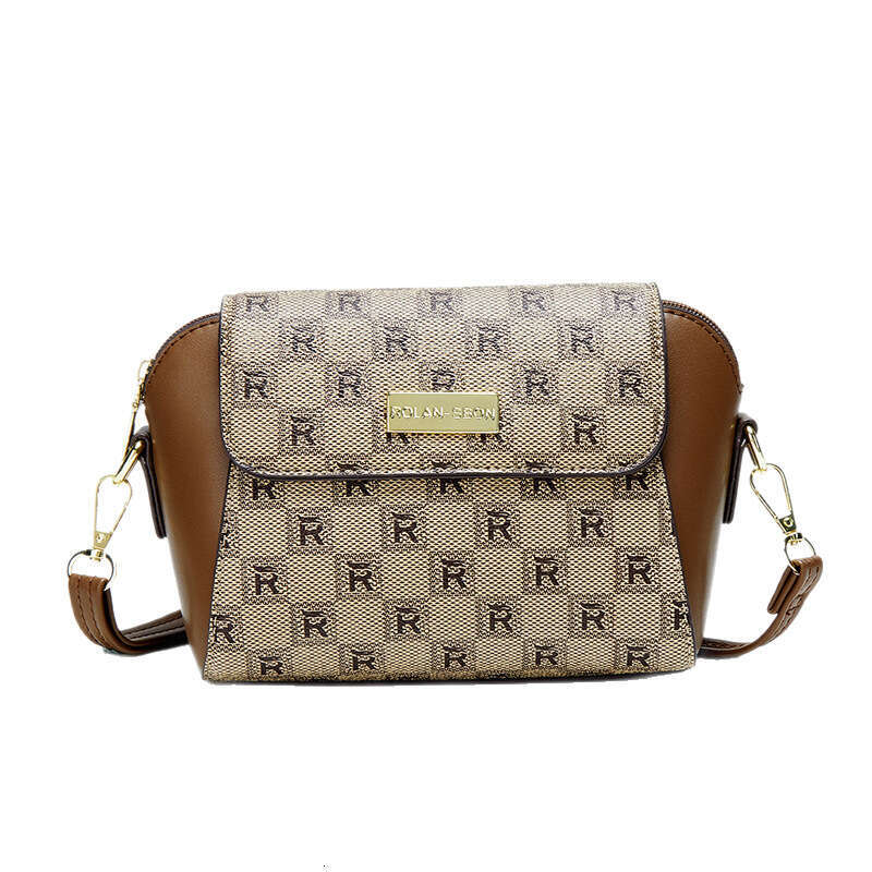 Shell Women's New 2025 Full Letter Print Phone Single Shoulder Crossbody Large Capacity Mom Bag