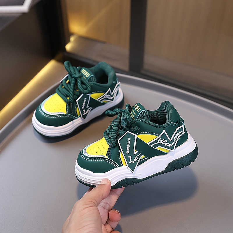 Childrens Shoes Toddler Loafers 2025 Autumn New Childrens Sports Shoes Boys Casual Sneakers Soft Sole Girls Baby Shoes W251017