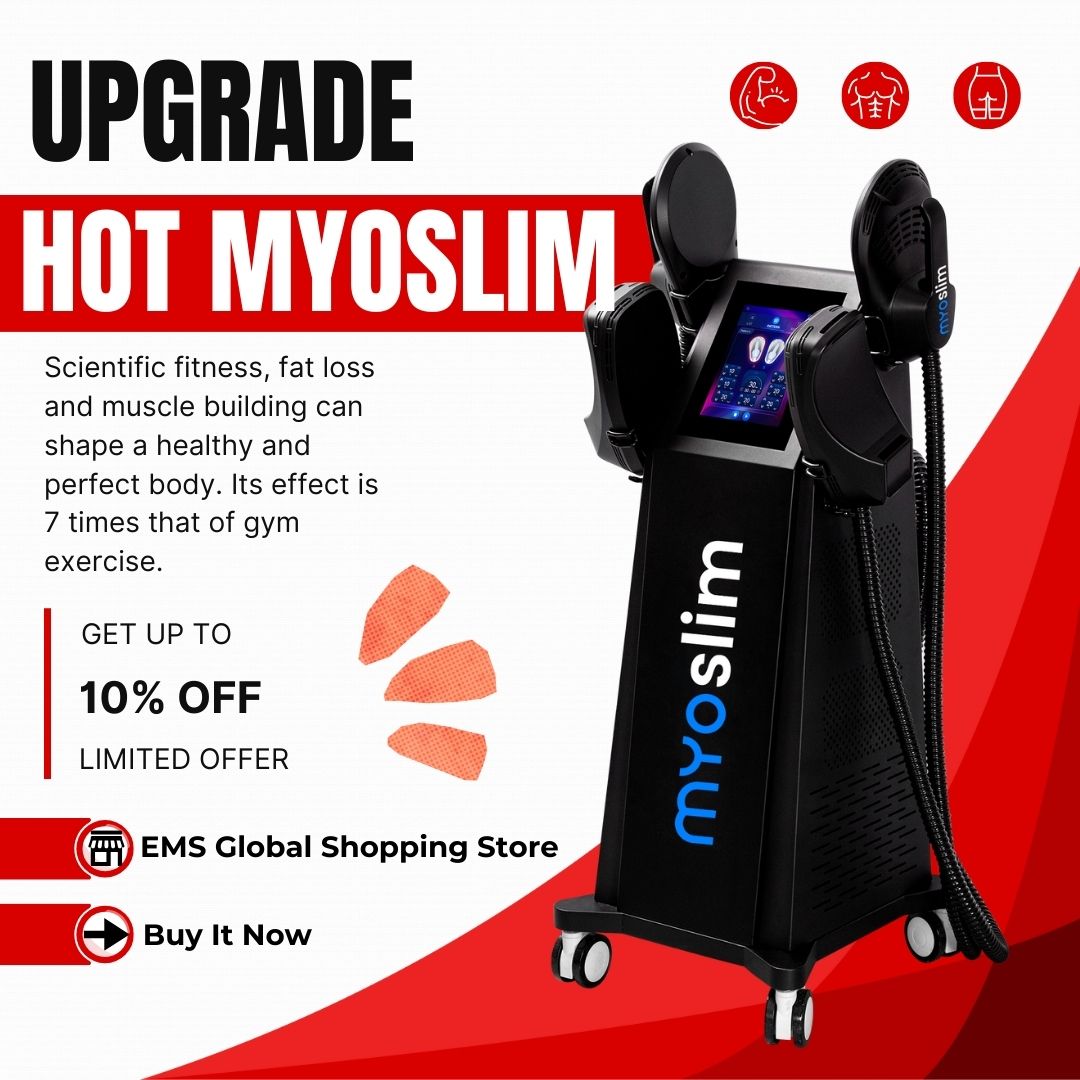 MYOSlim NEO RF HI-EMT Body Sculpt Machine Eletric Muscle Stimulator Vibration Slimming Muscle Grow 6500W 15Tesla Beauty Salon Exclusive