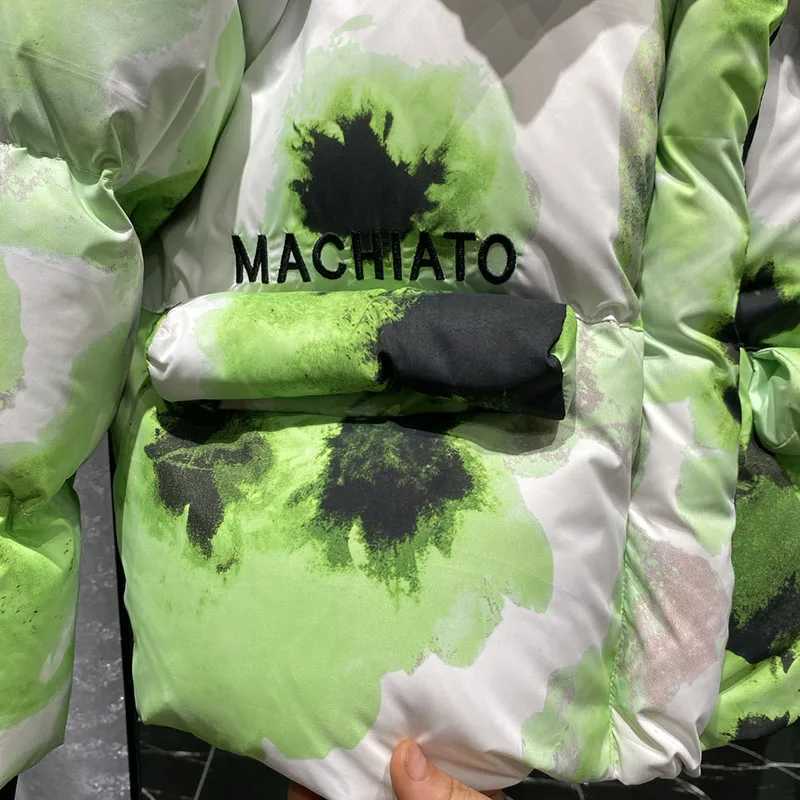 Temperament Womens coat2025 New Winter Thickened Down Jackets Women Hooded Loose Letter White Duck Down Women Down Jackets H554 W251016