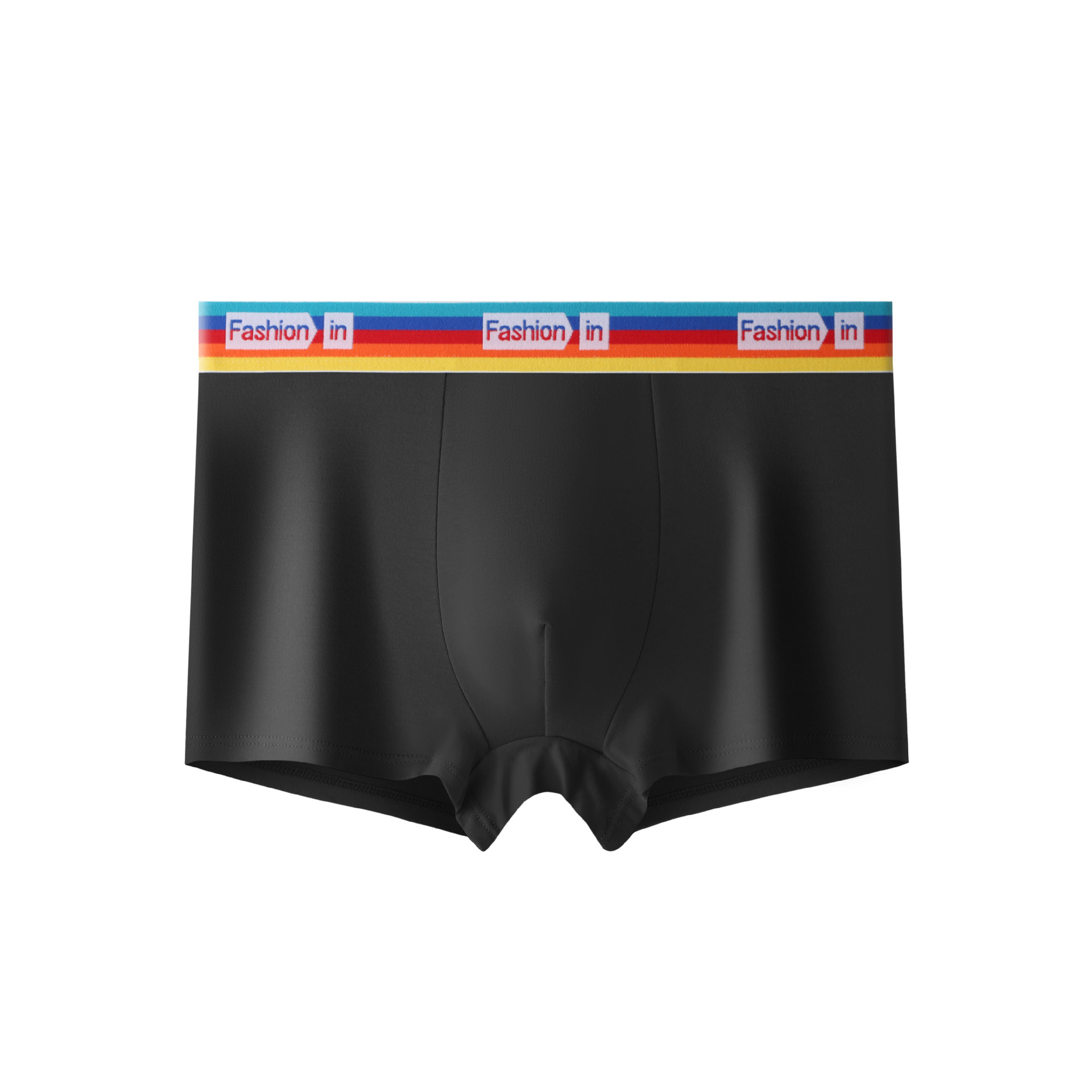 5 Pcs Pure Cotton Antibacterial Crotch Breathable Comfortable Combed Cotton Mid-Waist Solid Color Men's Boxer Briefs