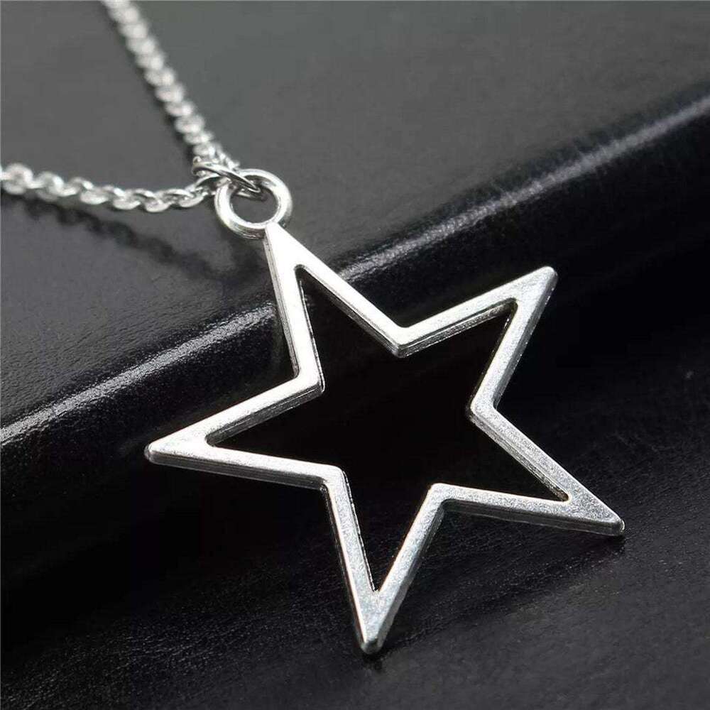 Hot Selling Fashion Simple sier 36x33mm Hollow Star Pendant