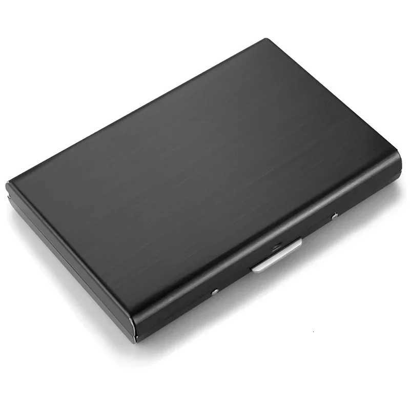 1PC Business Card Holder RFID Credit Card Holder Stainless Steel ID Card Case Slim Metal WalletW251017