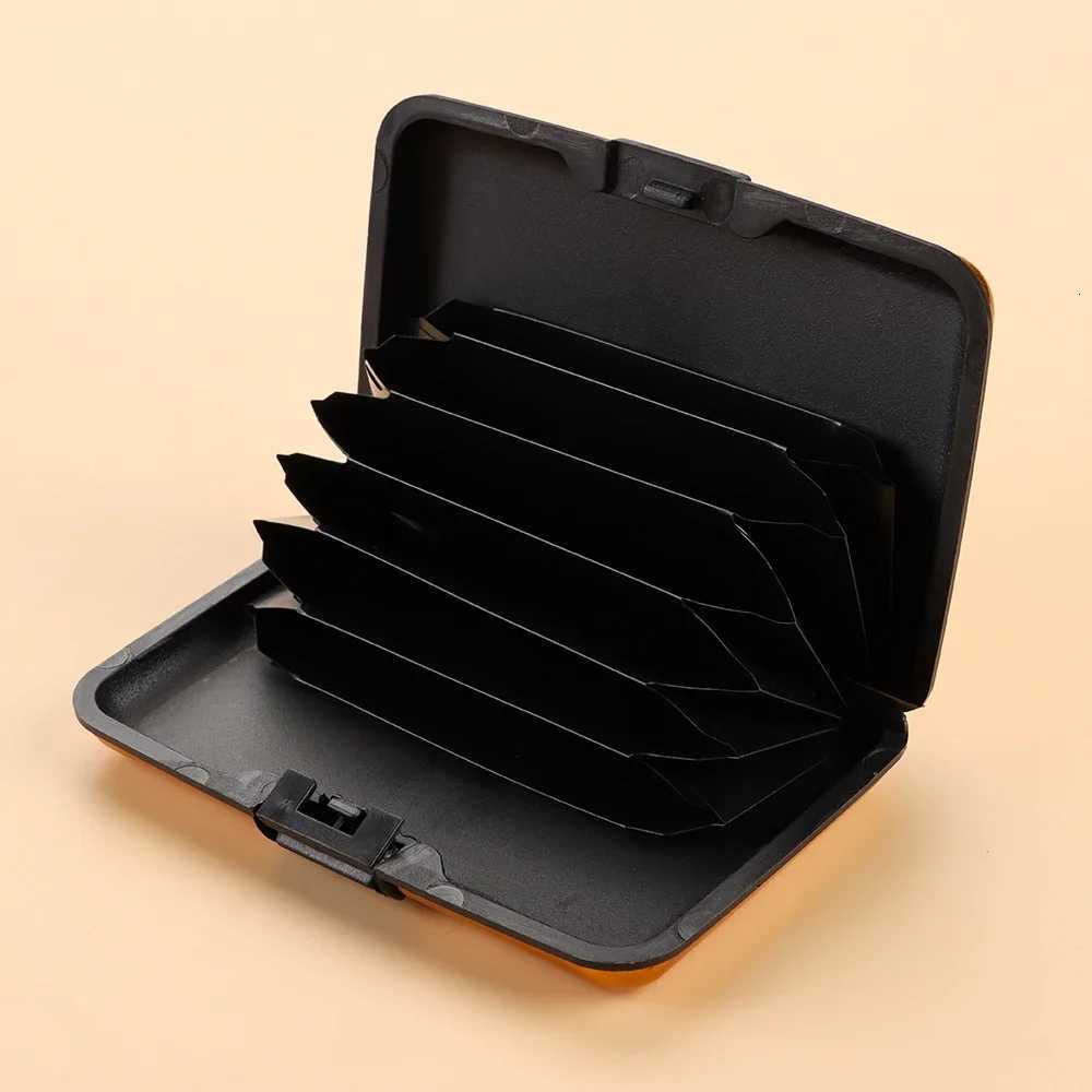 Aluminum AntiTheft Wallets RFID Blocking Credit Card Holder RFID Wallet Metal Waterproof ID Card Case Coin Purse for Men WomenW251017