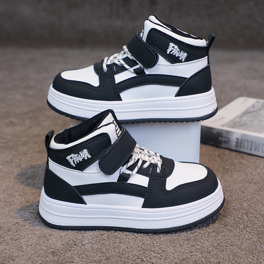 Kids Basketball Shoes Design Toddler Children's Boys Girls Sports Shoes Student High Cut Youth Trainers Sizes US9C-US5Y K01085